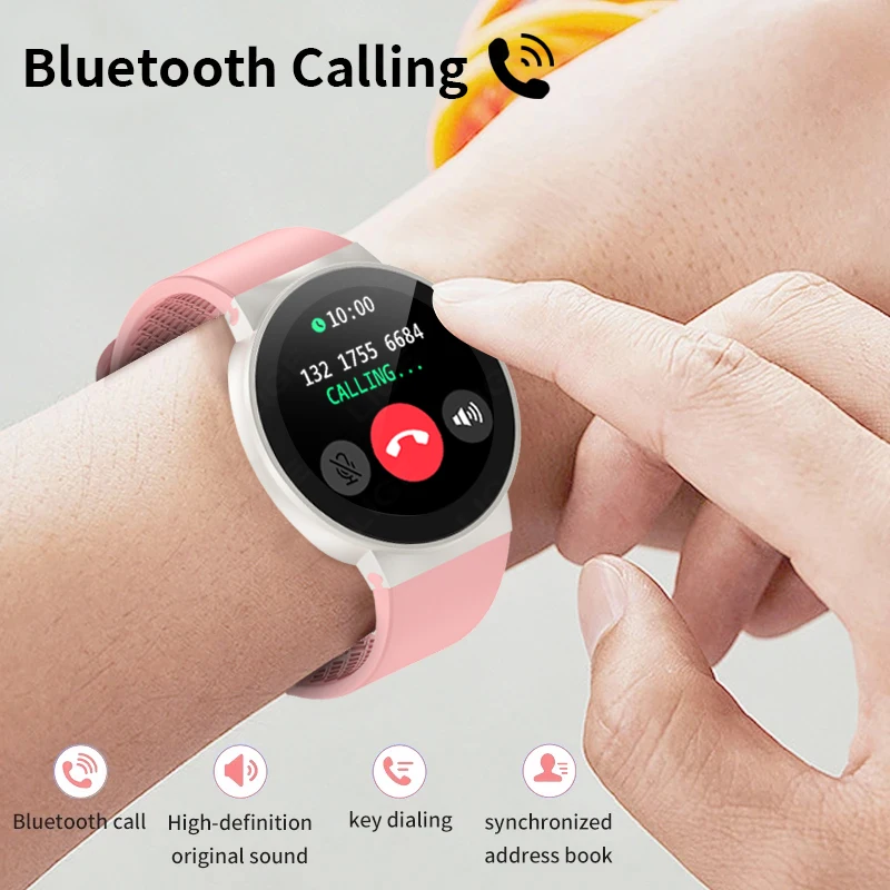 LIGE 2024 Smart Watches Women Smartwatch for Woman Pink Wristwatch Lady Bluetooth Call Fitness Watch Girl Smart Bracelet Female