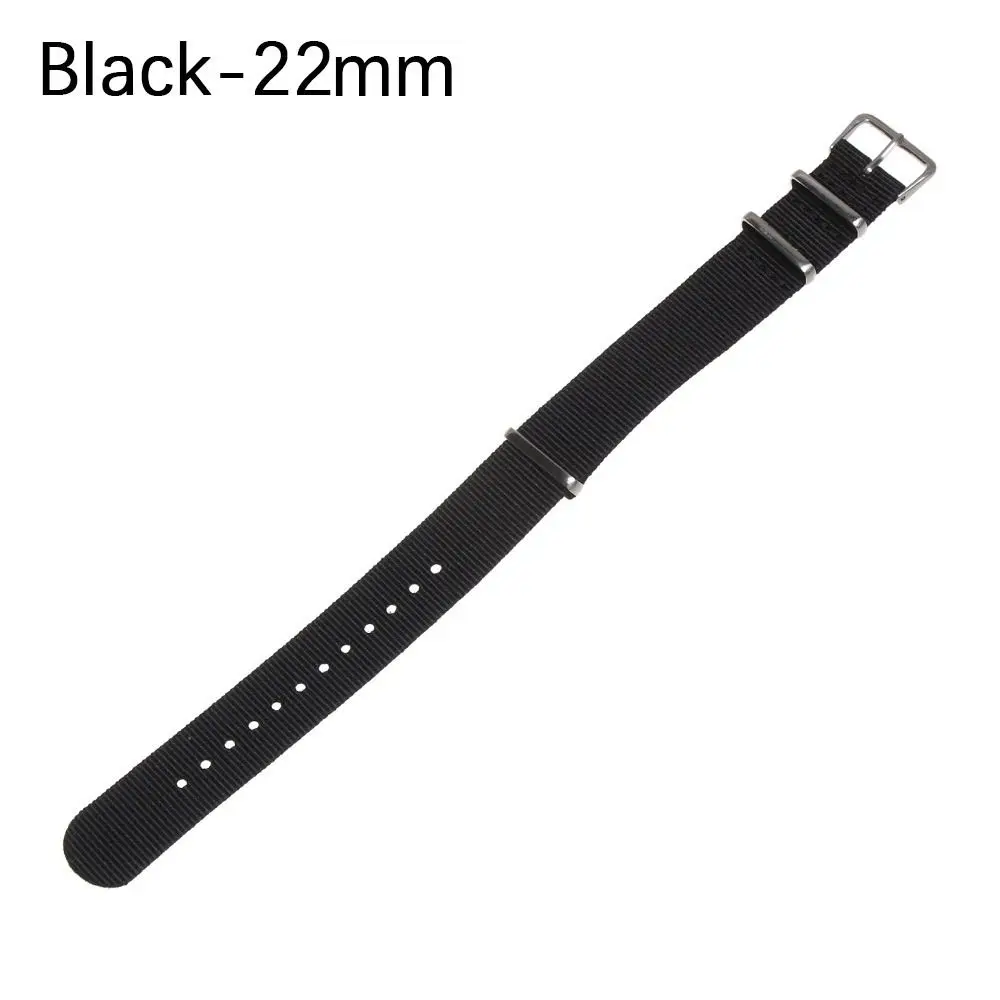 18 20 22 mm Universal Sport Women Man Replacement Nylon Weaving Bracelet Watch Strap Loop Watchband