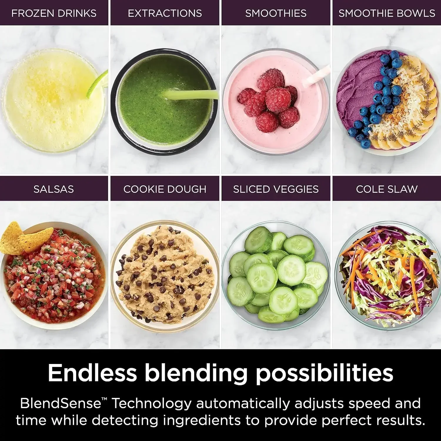 TB401 Detect Kitchen System Power Blender + Processor Pro، تقنية BlendSense، الخلاط، التقطيع والعصائر، 1800 واط ذروة