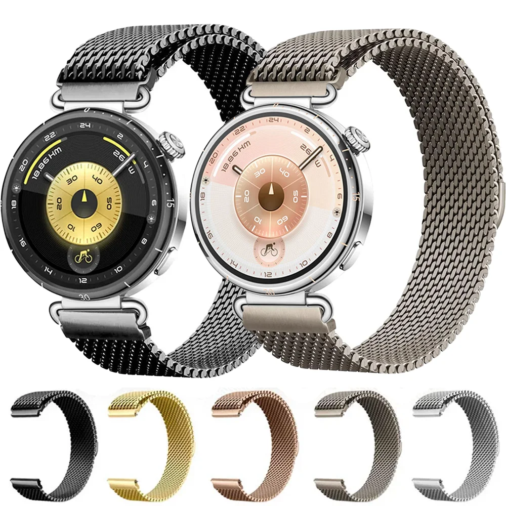 18/20/22mm Milanaise Metallarmband für Huawei Watch 5 GT5 Pro 42mm GT6-5-4-3 41mm 46mm Magnetisches Armband Xiaomi Watch S4 41mm Band