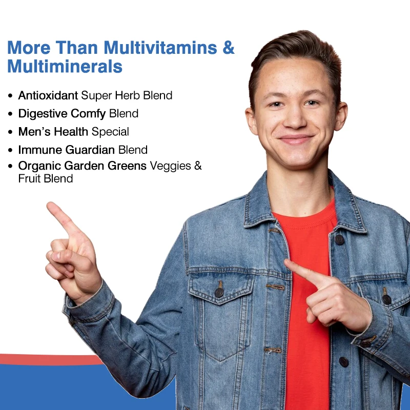 Multivitamínico Masculino 120 Cápsulas Multivitamínico Próstata Masculino Multimineral Diário