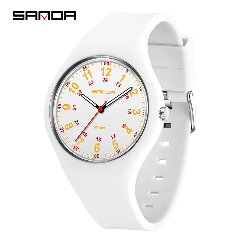 ساعة يد من السيليكون الناعم المقاوم للماء للجنسين، سهلة القراءة، قرص 24 ساعة، ممرضة طبية احترافية، طالبة، سيدة Montre #6