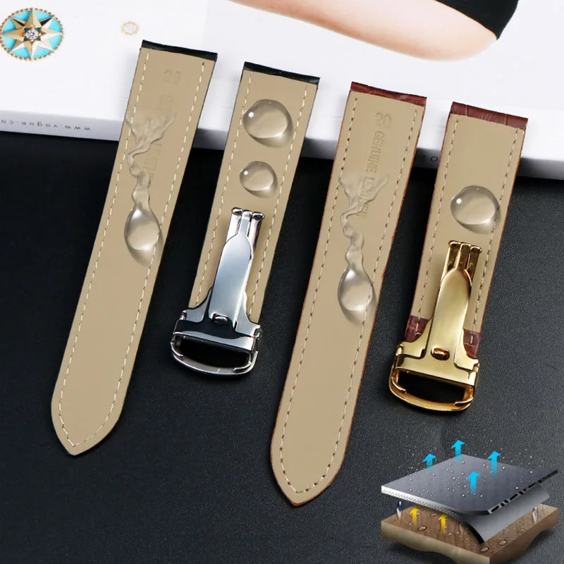 Genuine Leather Strap Replacement For Cartier Tank Solo Men Women wristband Blue red pink Watchband Bracelet Belt 16mm 18mm 20mm