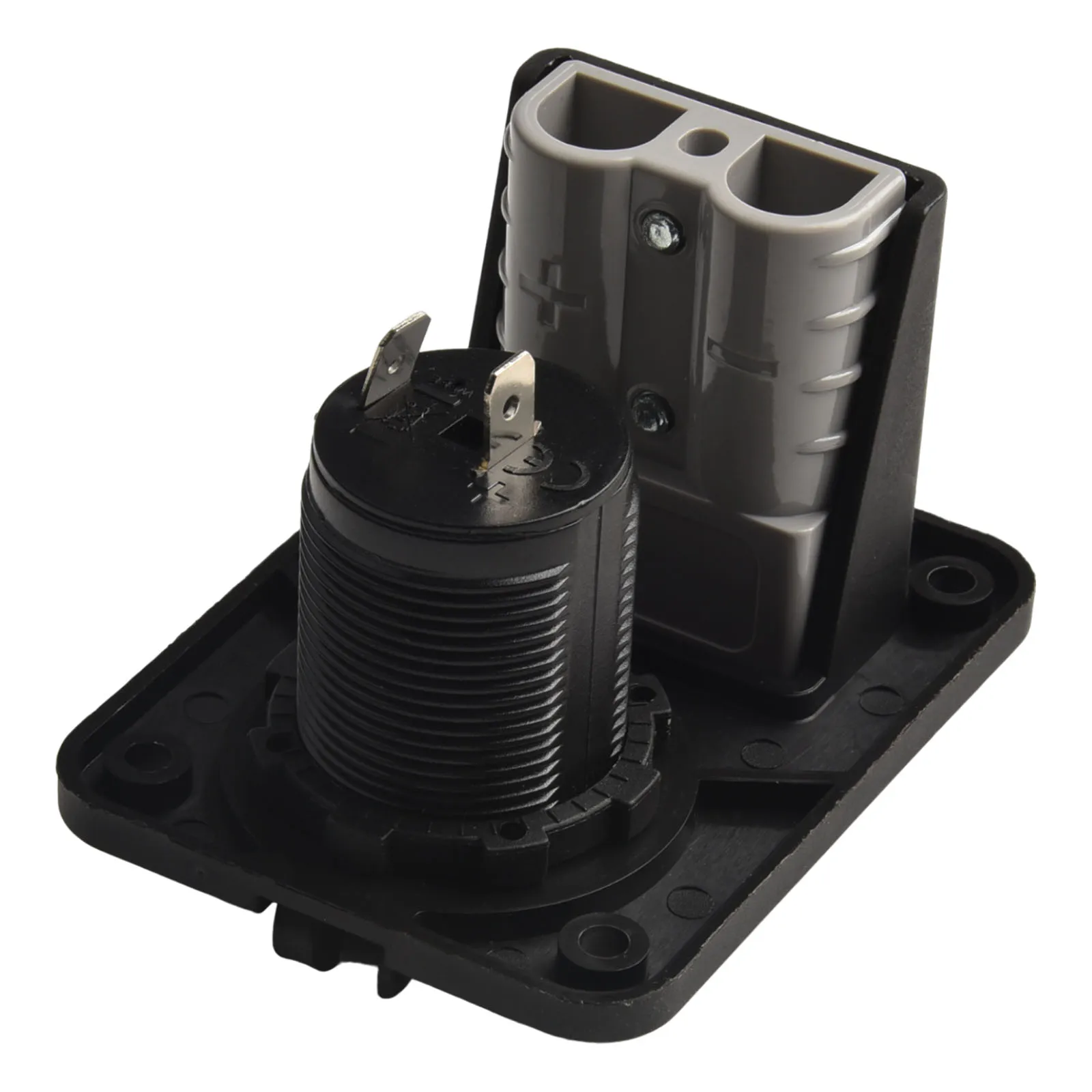 High Quality Flush Amp Connector 48x37mmx16mm UL94-V0 12-24 Volts. 12-6AWG 600V Black And Gray For  High Quality