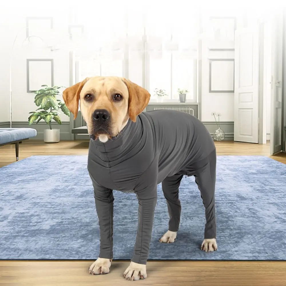 

Long-sleeved Pet Dog Jumpsuit Breathable Anti Shedding Four Legged Clothes Soft Comfortable Dog Soothing Clothes Home Wear
