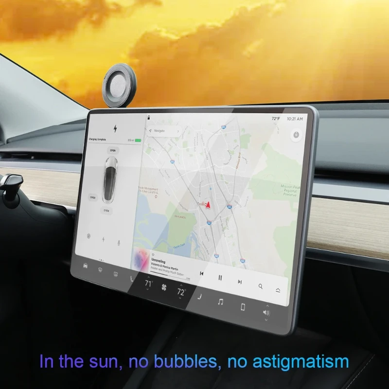 

Tempered Glass for Tesla Model 3Y Accessories Center Control Touchscreen Car Navigation Touch Screen Protector Film 17/15 Inch