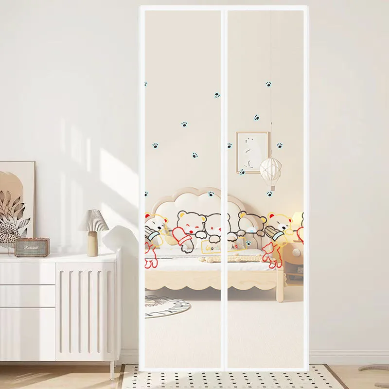 

Anti Insect Bugs Door Screen Magnetic Mosquito Net - Cartoon Embroidery Door Curtains for Children's & Nursery Rooms