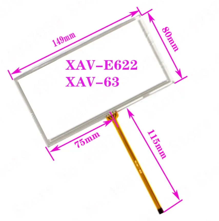 

New 6.1 Inch 4-Wire 149*80 Touchpad For KENWOOD DDX3049 DDX 3051 Touch Screen Digitizer Glass Sensor