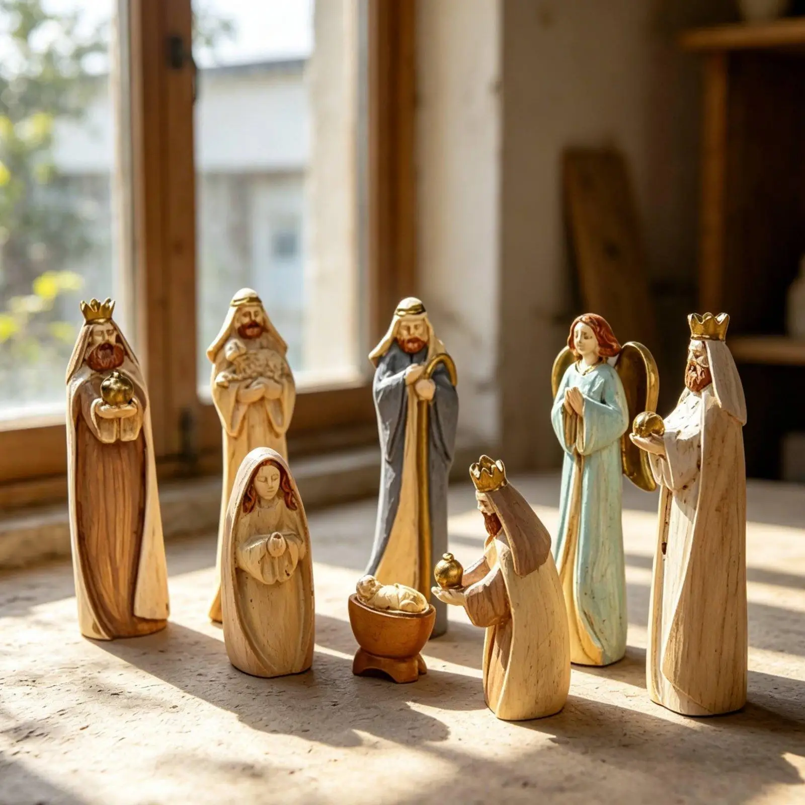 Christmas Nativity Set Tabletop Display Nativity Scene Figurines
