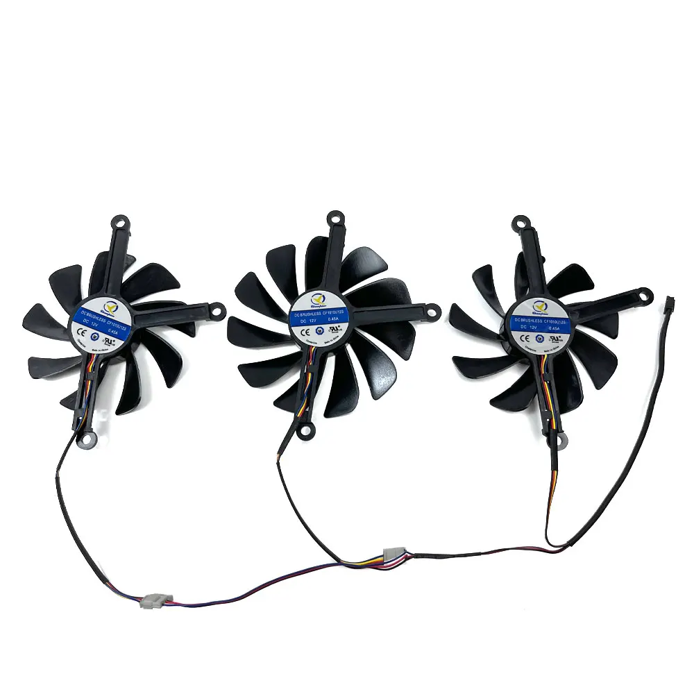 NEW 1SET CF1010U12S XFX Radeon RX 5700 XT GPU Fan，For XFX RX 5600 XT、RX 5700、RX 5700 XT Video card cooling fan