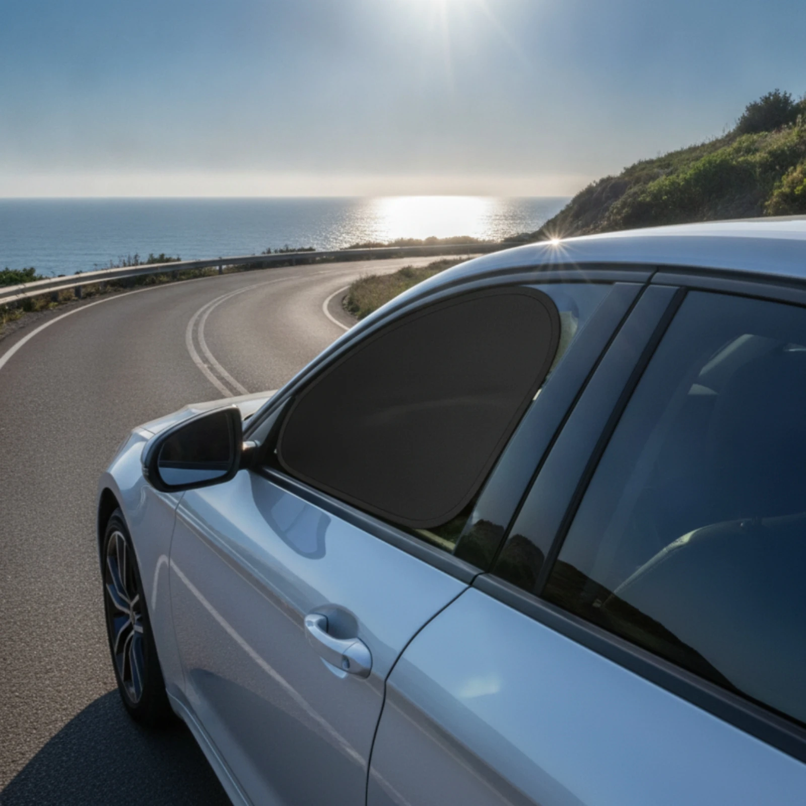 Car Window Shades Electrostatic Car Window Shade Blackout Easy to Install for Drivers