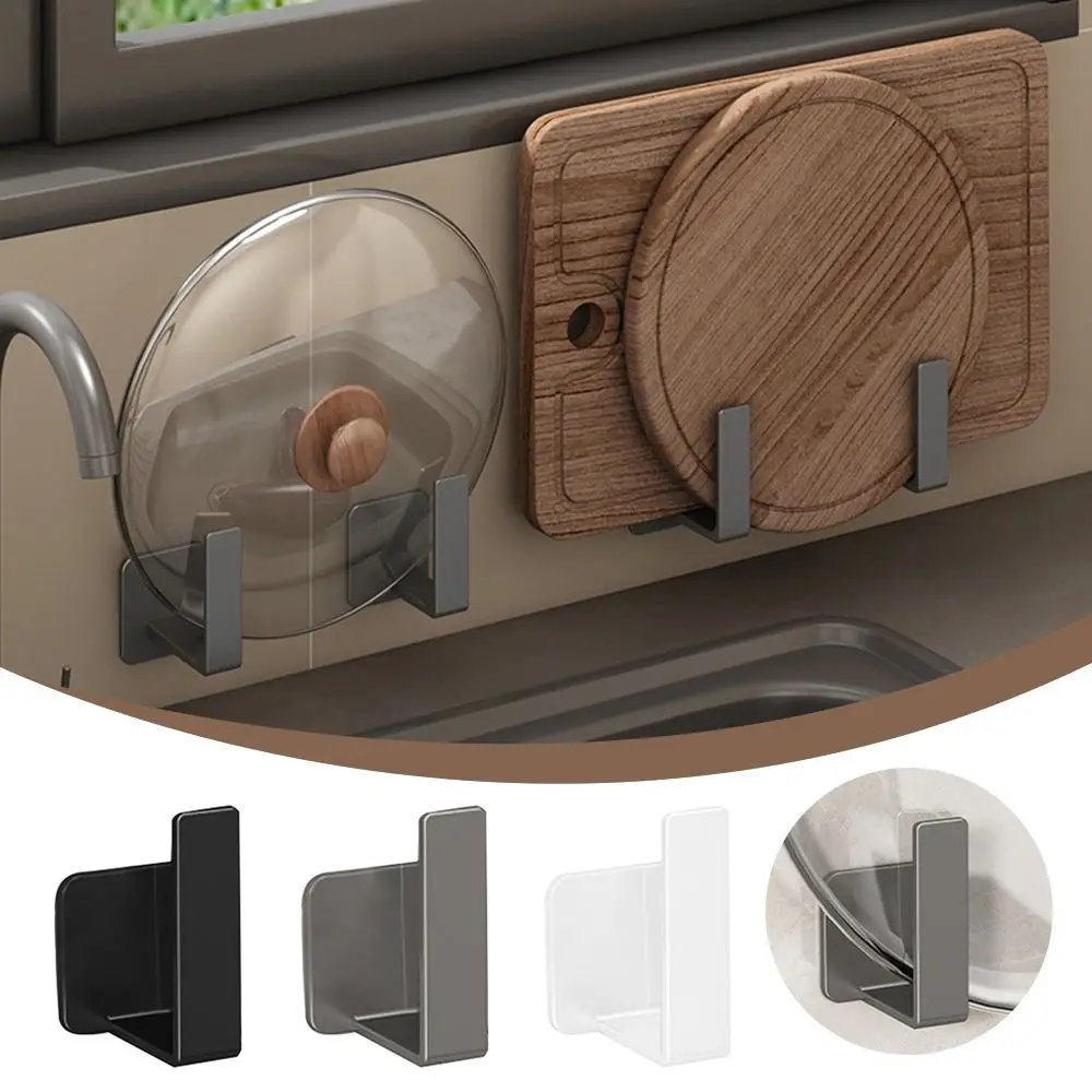 1PC Langlebig Punch-Freies Deckel Halter Wand Hängen Multifunktionale Topf Abdeckung Rack Carbon Stahl Schneiden Bord Regal für Küche