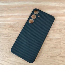 HKSN black case for Samsung Galaxy S24+ Plus Kevlar Aramid Carbon Fiber lightweight Non-Slip Anti-Scratch Geometric Washable 02