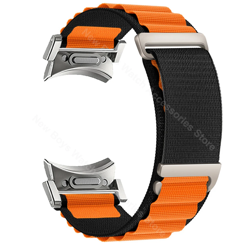 Nylon Loop Strap for Samsung Galaxy Watch 6 4 Classic 47mm 43mm 42mm 46mm 5 Pro 45mm 456 44mm 40mm Quick Fit No Gaps Band Correa