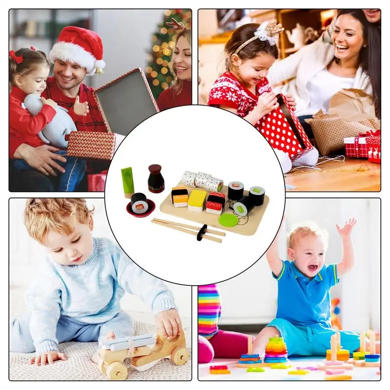 Ensemble de cuisine jouet cuisine créative cuisine jouer nourriture faux Sushi faisant à la main jeu imaginatif pour enfant fille garçon salle de classe
