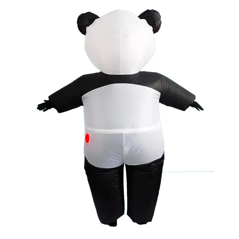 Disfraz inflable de Panda para niños y adultos de Halloween, fiesta de Halloween, ropa de Cosplay de animales de dibujos animados divertidos, vestido para actuación en escenario
