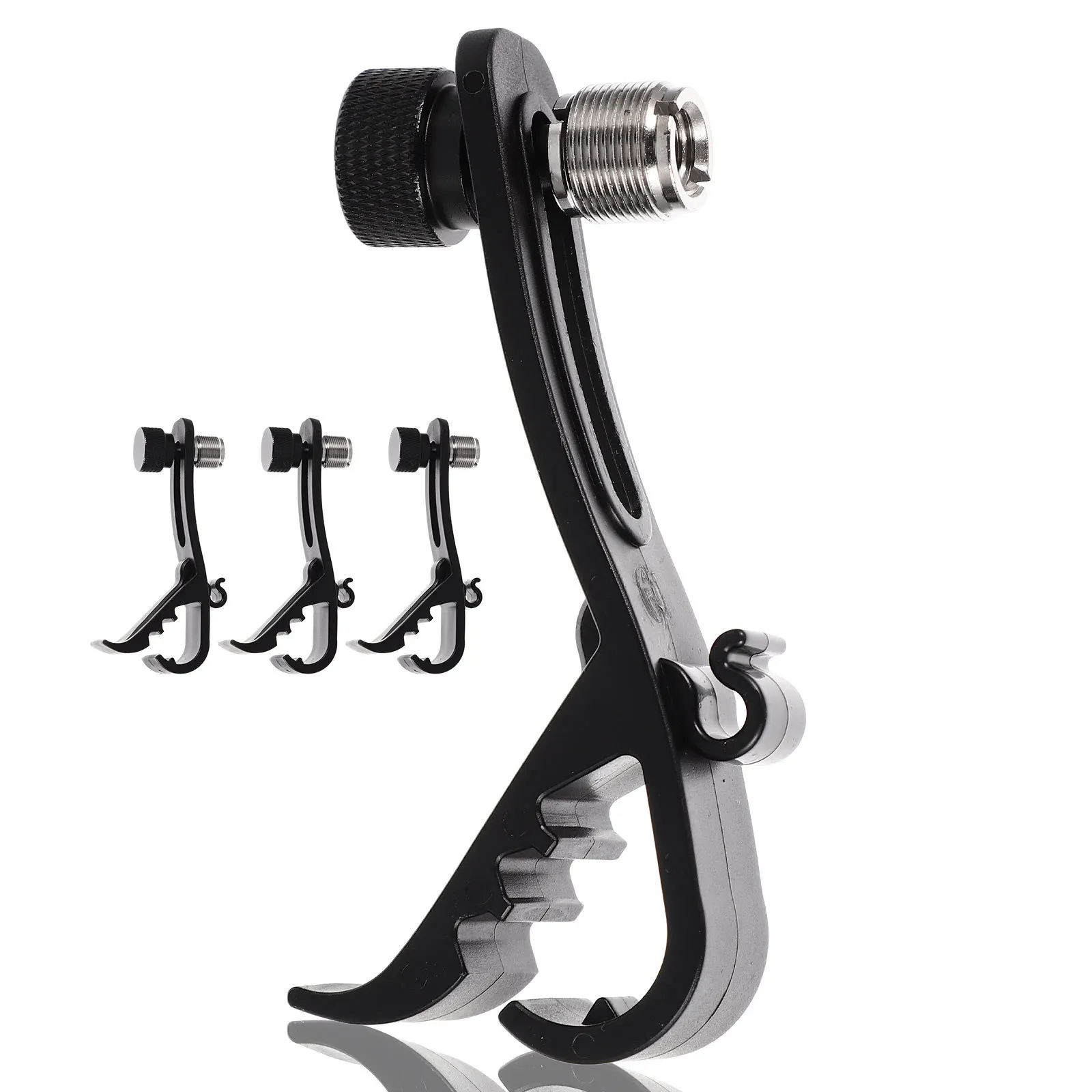 4 stücke Mikrofon Halter Trommel Felge Clip Mikrofon Heber Halterung Für Mic Ständer Leichte Kunststoff Legierung Clamp Werkzeug