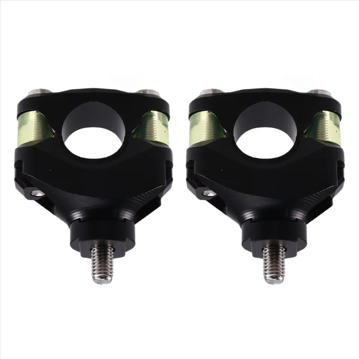 #58I Motorcycle handlebars,28mm Handlebar Risers Mounting Bar Adjustable Handlebar Damping B (Black)