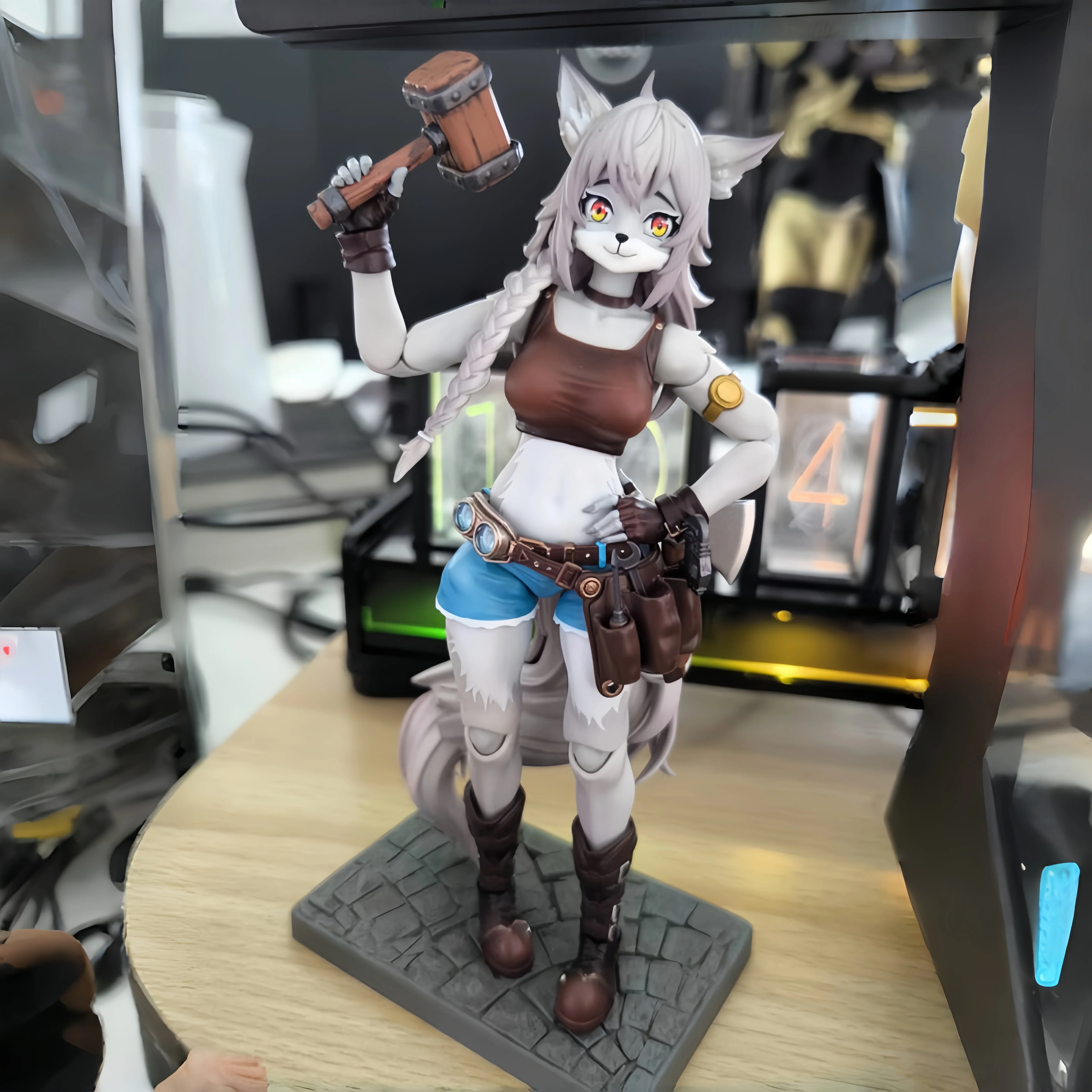 

1/12 Scale Liya Mechanic Action Figure Mobile Doll For Desktop Collection Gift Model Toy