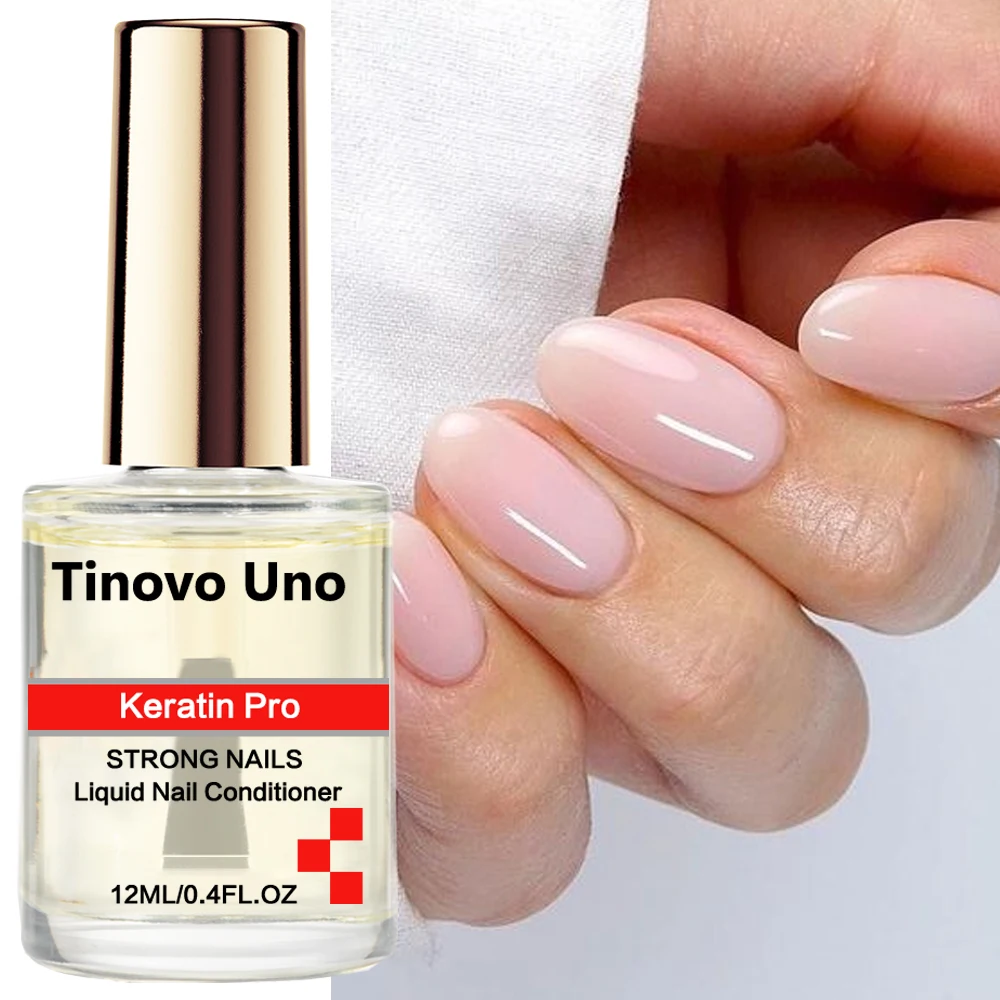 Tinovo Uno Keratin Pro Nail Cuticle Oil Strong Nails Conditioner Nail Art Treatment Vitamin E Oil Liquid Restore Damaged Teonail