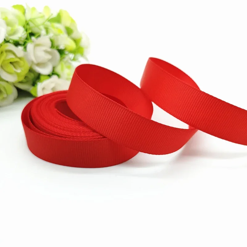 5 yards Grosgrain Ribbon 6 10 15 20 25 40 50 mm for Gift Wrapping Hair Bows DIY Wedding Party Christmas Decoration