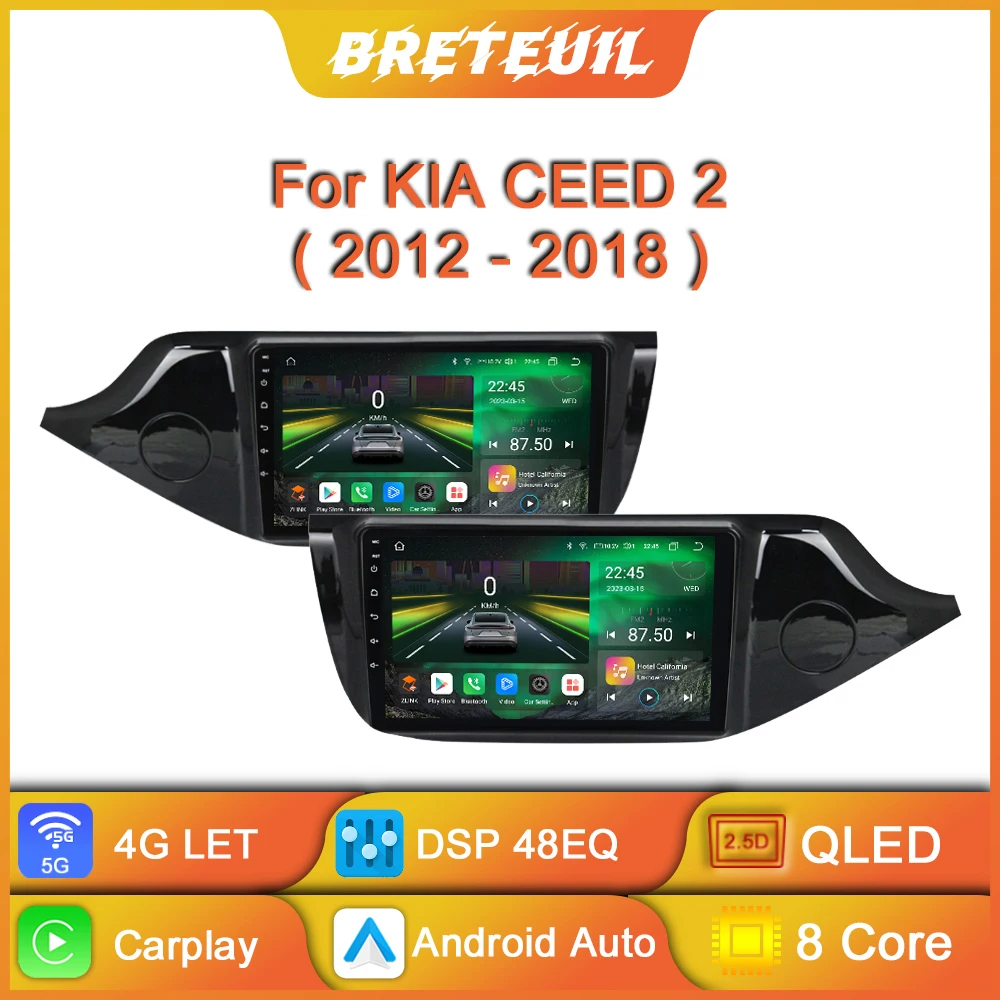 

For KIA Ceed Cee'd 2 JD 2012 - 2018 Car Radio Android Multimedia Video Player Navigation GPS Carplay Touch Screen Auto Stereo