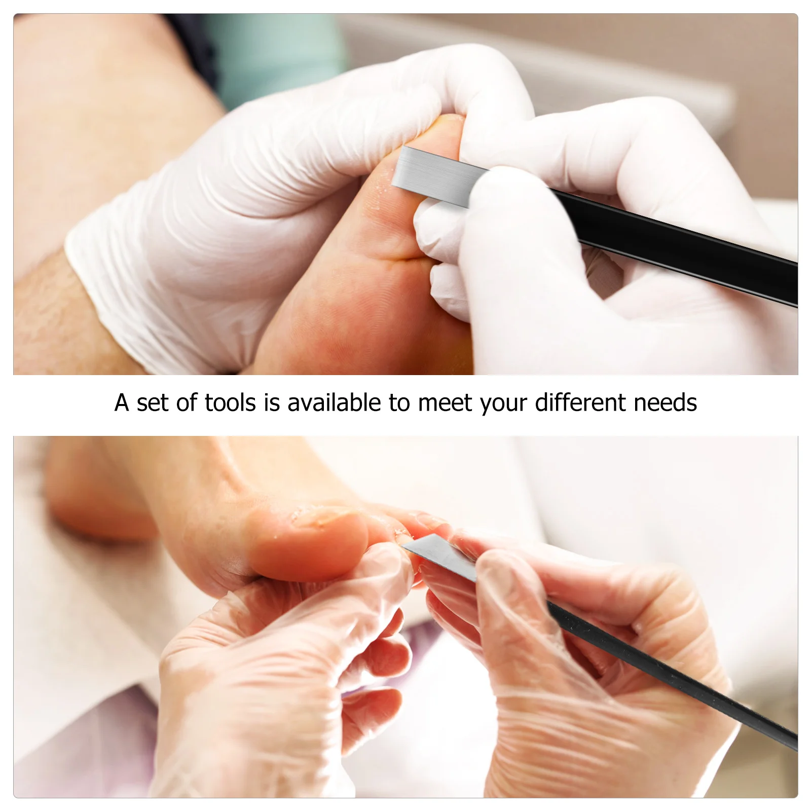 

5 pcs Pedicure Tool Set Stainless Steel Foot Scraper Dead Skin Callus Remover Manicure Kit Home Salon Use Easy Clean Hygienic