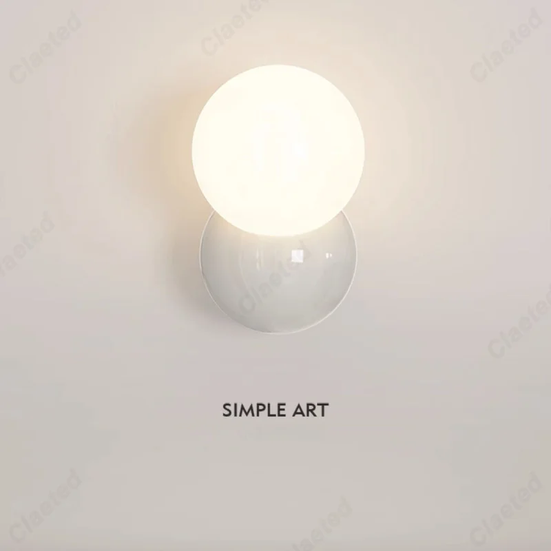 New Nordic Cream Style Candy Bean Bedside Wall Sconce Decorative Ambient Wall Lamp for Living Room Background Wall Bedroom