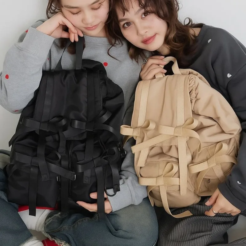 

Outdoor Travel Backpack Women Bow Cute Backpack Large Capacity Travel Backpack Children Backpacks for Boy School Bags Mochilas