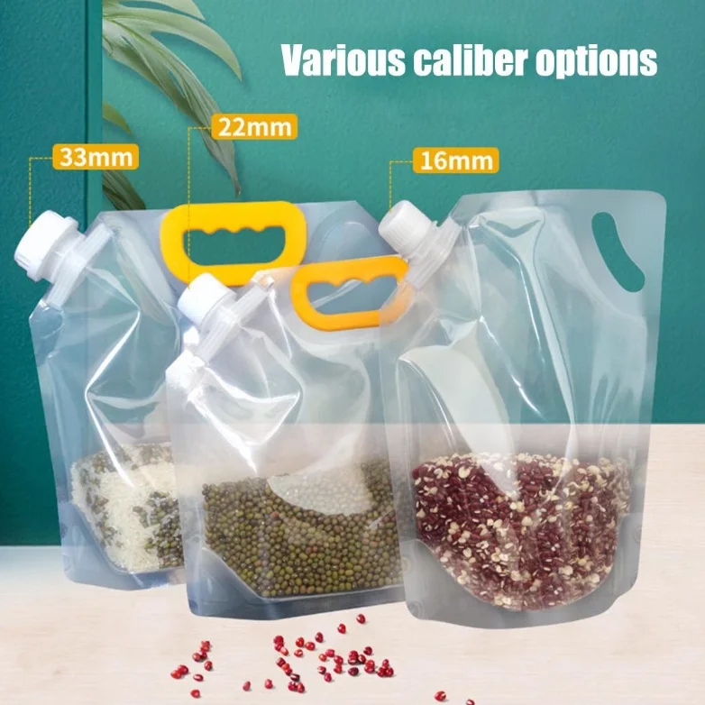 

1/3/5Pcs Grain Storage Bag Portable Fresh Keeping Insect Proof Moisture Proof Bag Thickened Storage Bags Home Kitchen Supplies