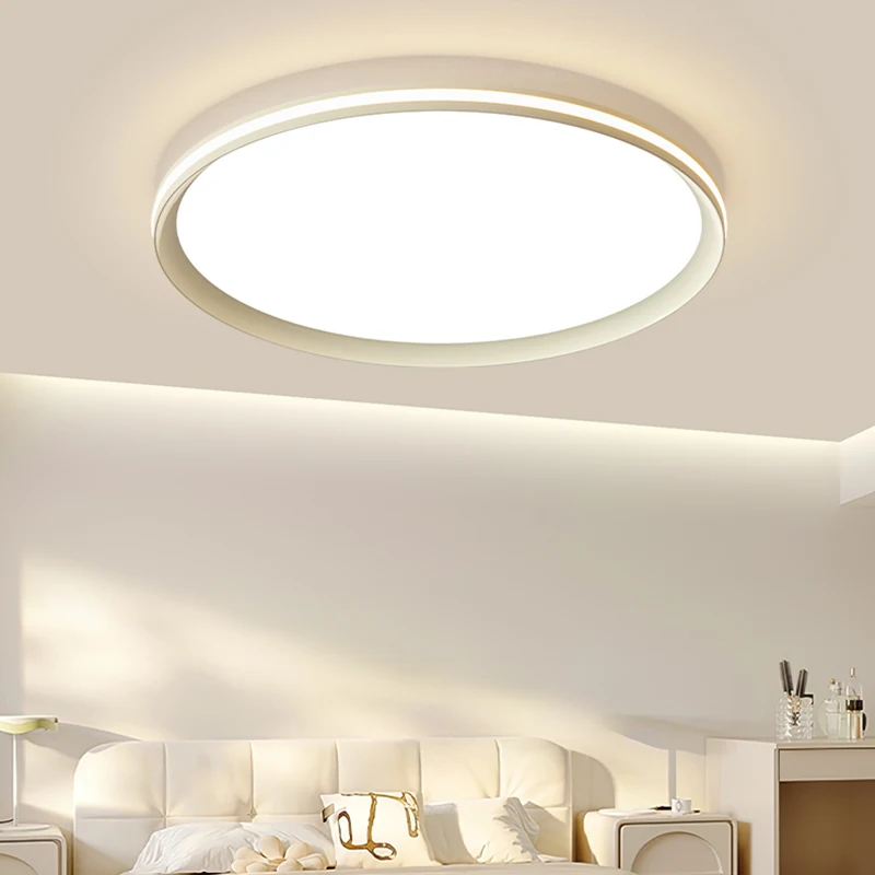 Nordic Minimalist LED Ceiling Light For Bedroom Living Room Aisle Study Room Balcony Circular Remote Control Lighting Chandelier