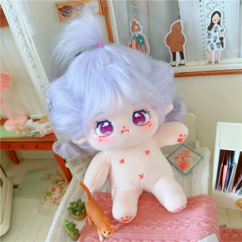 20cm Cotton Doll Different Clothes Idol Star Dolls Cute Stuffed Plush Toys Cotton Baby Doll Plushies Toys Fans Collection