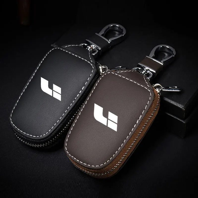 

Car smart key case cover key wallet leather key chain Anti loss For Lixiang LEADING IDEAL L6 L7 L8 L9 Li ONE MEGA Accessories