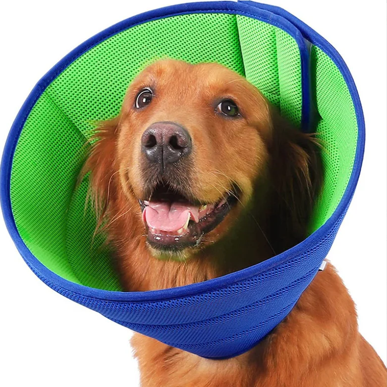 

Extra Soft Dog Cone for Dogs After Surgery Breathable Adjustable Dog Recovery Collar for Pets, Lightweight Elizabethan E-Collars
