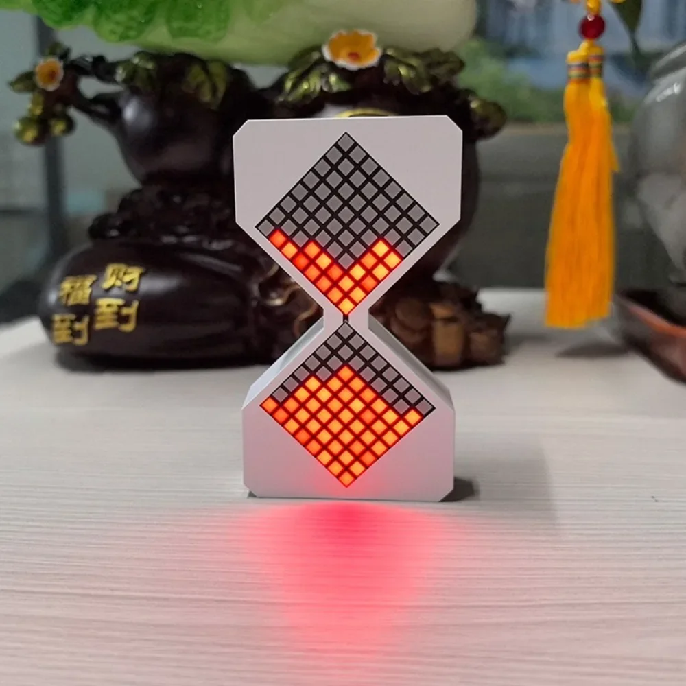 Cyber Style LED Electronic Hourglass with Gravity Sensing 1-30 Min Timer DIY Digital Sand Clock Technology Sense Decompress