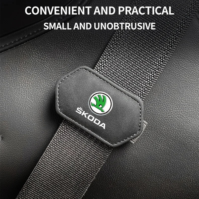 Car Safety Seat Belt Adjustable Seatbelt Limiter Fixed Clip For Skoda Octavia Fabia Superb Kamiq Kodiak Yeti Karoq Octavia RS