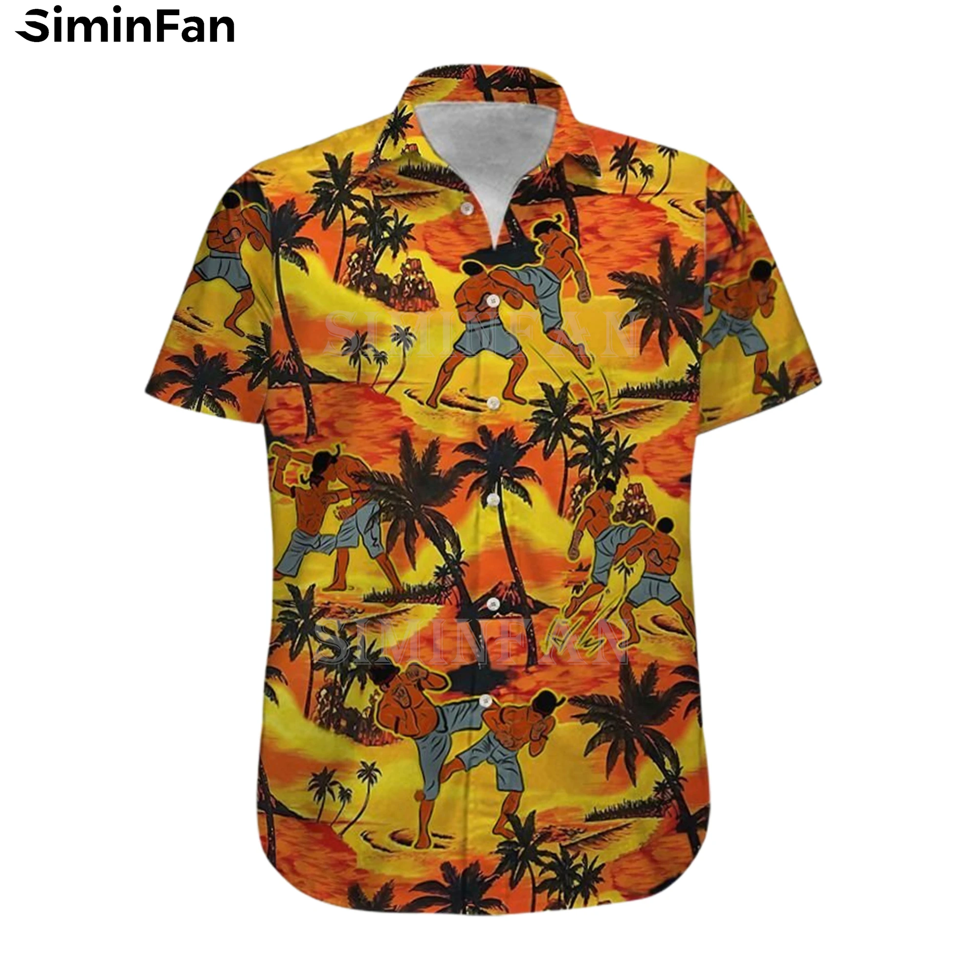 MUAY THAI BOXING 3D Printed Mens Hawaiian Aloha Shirts Guayabera Luxury Camisa Summer Beach T-Shirt Holiday Short Sleeve Tee Top