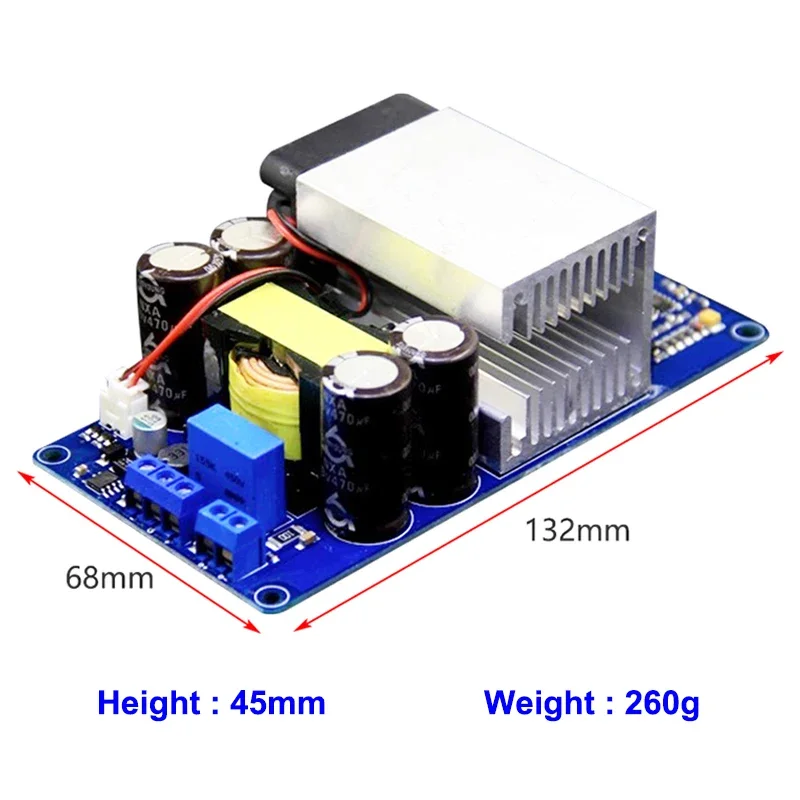 1000 واط IRS2092S الفئة D الرقمية أحادية مكبر للصوت مجلس المهنية المرحلة المسرح المنزلي عالية الطاقة الصوت أمبير LLC امدادات الطاقة