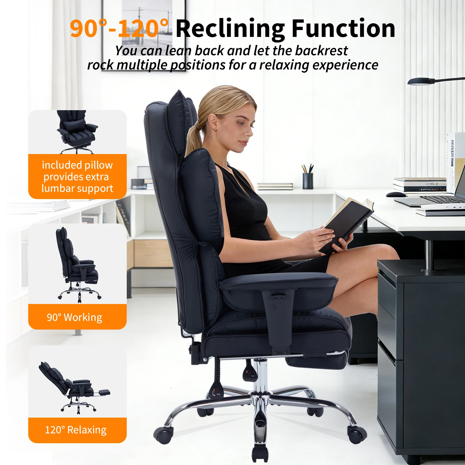 Ergonomische bureaustoel met v - Home Office Or recensie en prijs