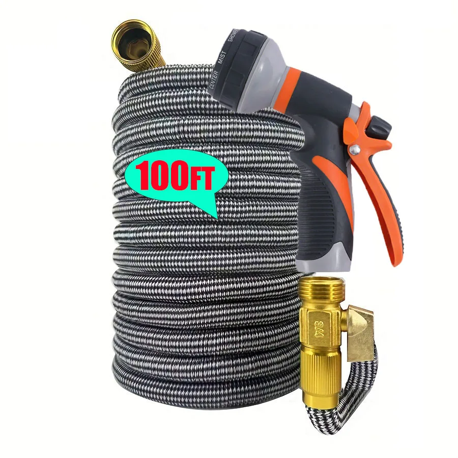 

Garden Hose Expandable Magic Hose For Garden Watering And Cleaning, 3/4 ", Connector, Sprinkler Head, Watering Device, No Kinks