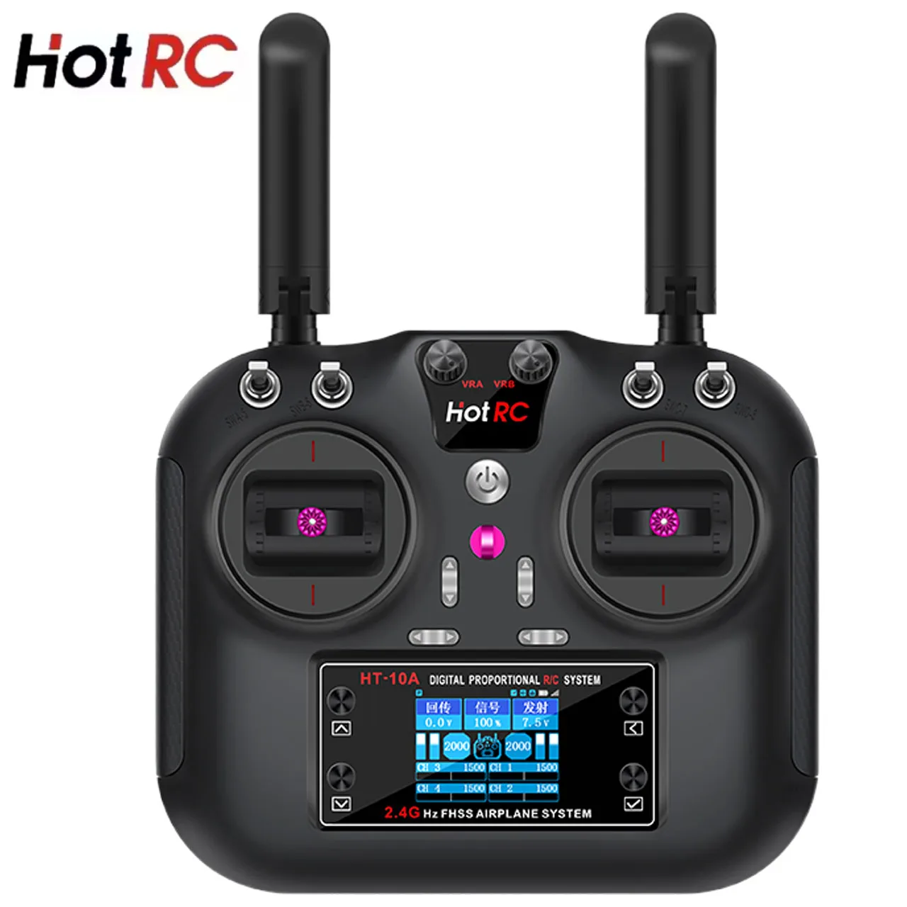 Hotrc Hot rc HT-10A HT10A 2.4Ghz 10CH Remote Controller F-10A F10A Receiver For RC Aircraft Vehicle Boat Drone Accessories Parts