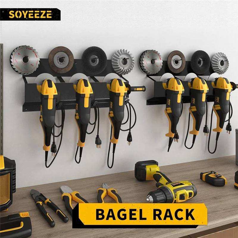 

ABJO-Angle Grinder Holder, Angle Grinder Tool Stand For / Tool Storage Rack, Wall Mount Bracket For Cutters