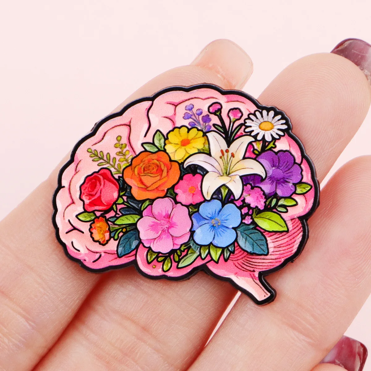 Human Anatomy Doctor Medical Brooch Metal Badge Pin Costume Jewelry Fashion Accessory Clinic view 2