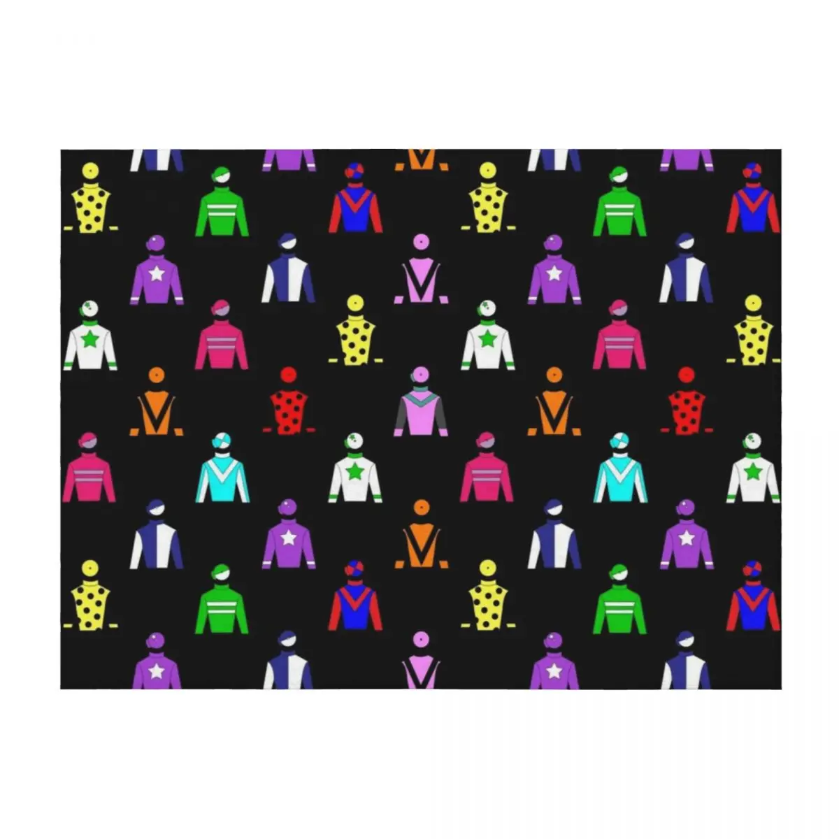 

Horse Racing Jockey Silks Throw Blanket Plush Beach manga Baby Blankets