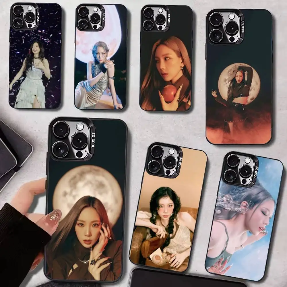 

Queen T-Taeyeon Colorful Silver Back Phone Case For IPhone 17 16 15 14 13 12 11 Plus Pro Max Plus