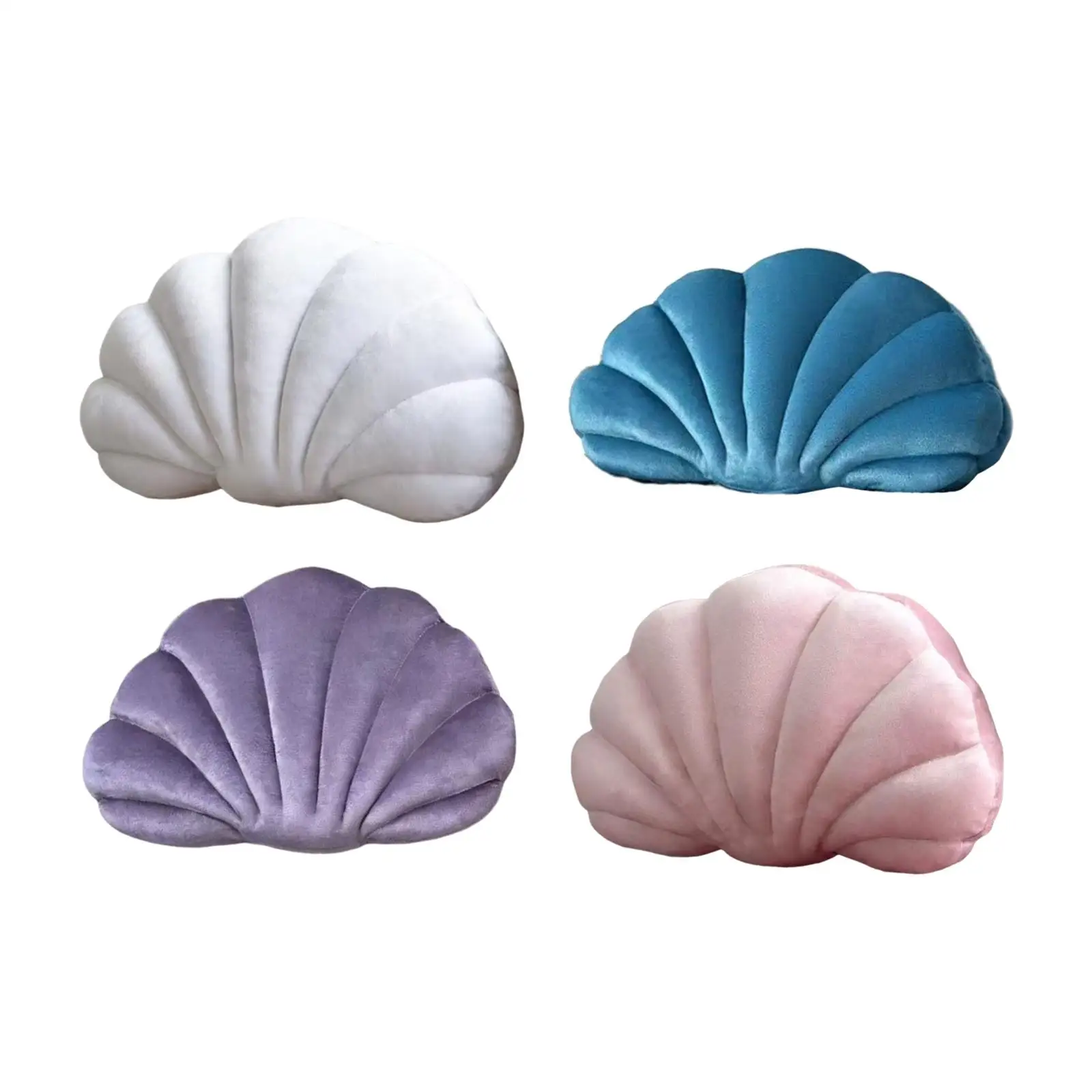 Seashell Throw Pillow Soft Plush Decorative Cushion for Bed Couch Living Room Home Decor Gift Women