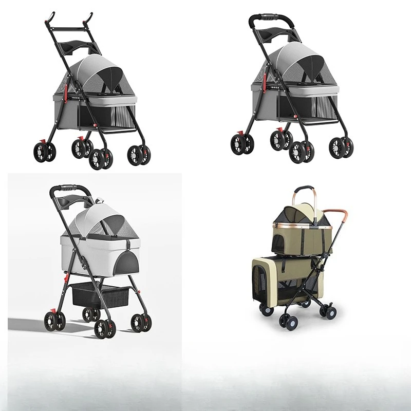 

Коляска для животных, коляска для собак, коляска для кошек, складная, с поворотной ручкой