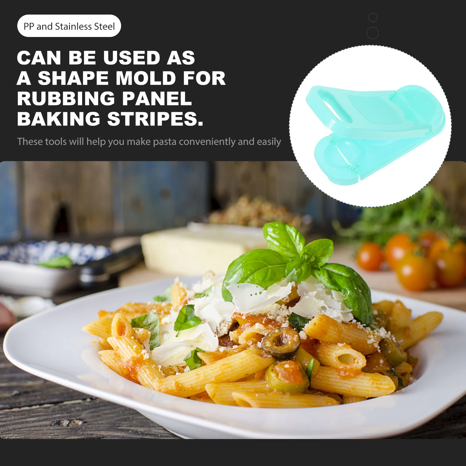 

Gnocchi Multi-Functional Dough Press Tool For Pasta Dumplings Noodles Fish Ball Making Non-Slip Reusable Cavatelli Maker