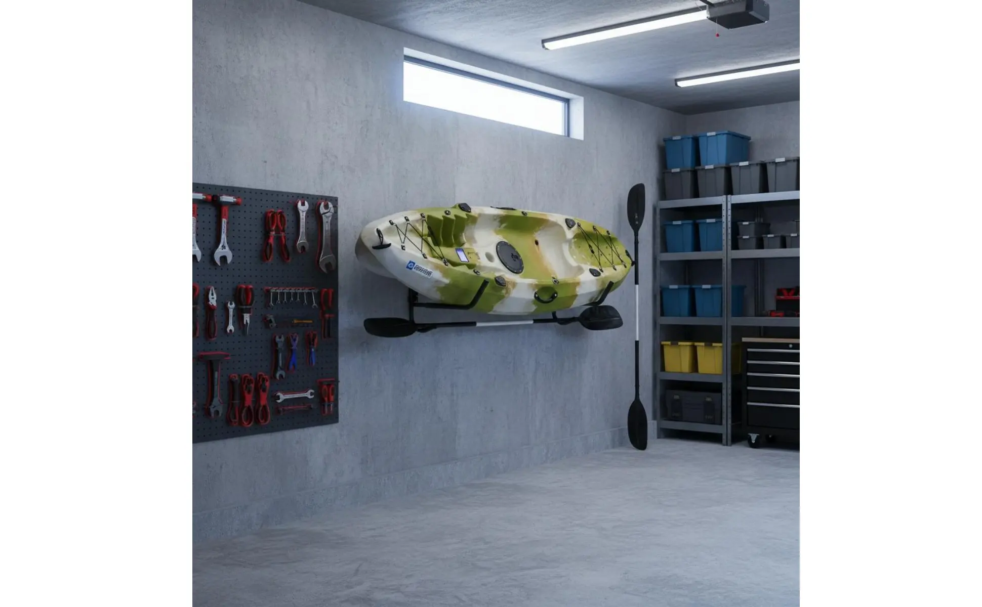 Rotating Kayak Rack Detachable Paddle Boat Wall Hanger Kayak Wall Mount Sturdy Paddle Boat Hanger Scratch Resistant for Garage