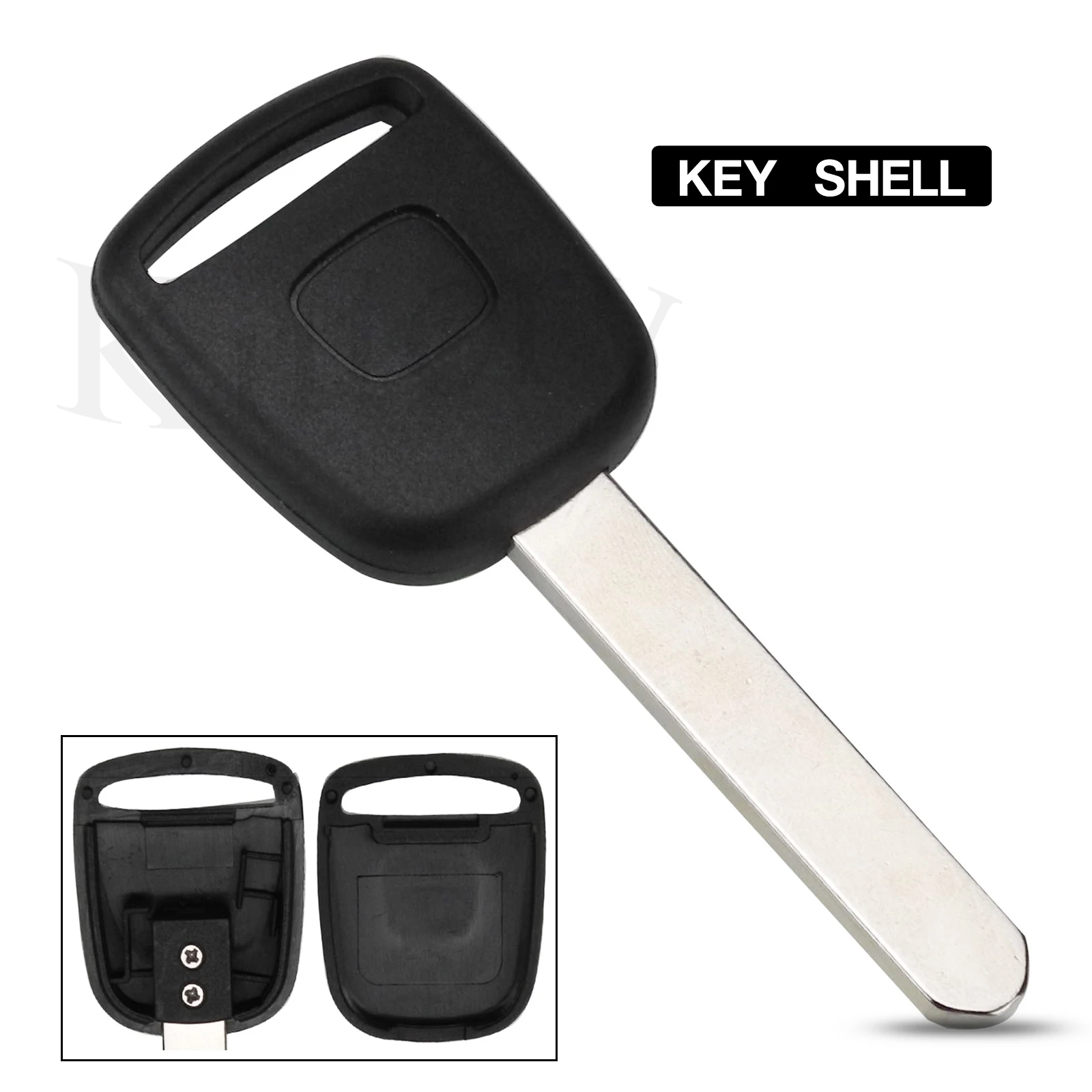 

jingyuqin Transponder Replacement Car Key Shell Case Fob For Honda Odyssey CR-V XR-V Accord Civic with Chip Groove Key Fob